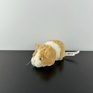 Ganz Rare Lil Guinea Pig 5" HX10843 Tan White Plush Stuffed Animal Hamster Mouse